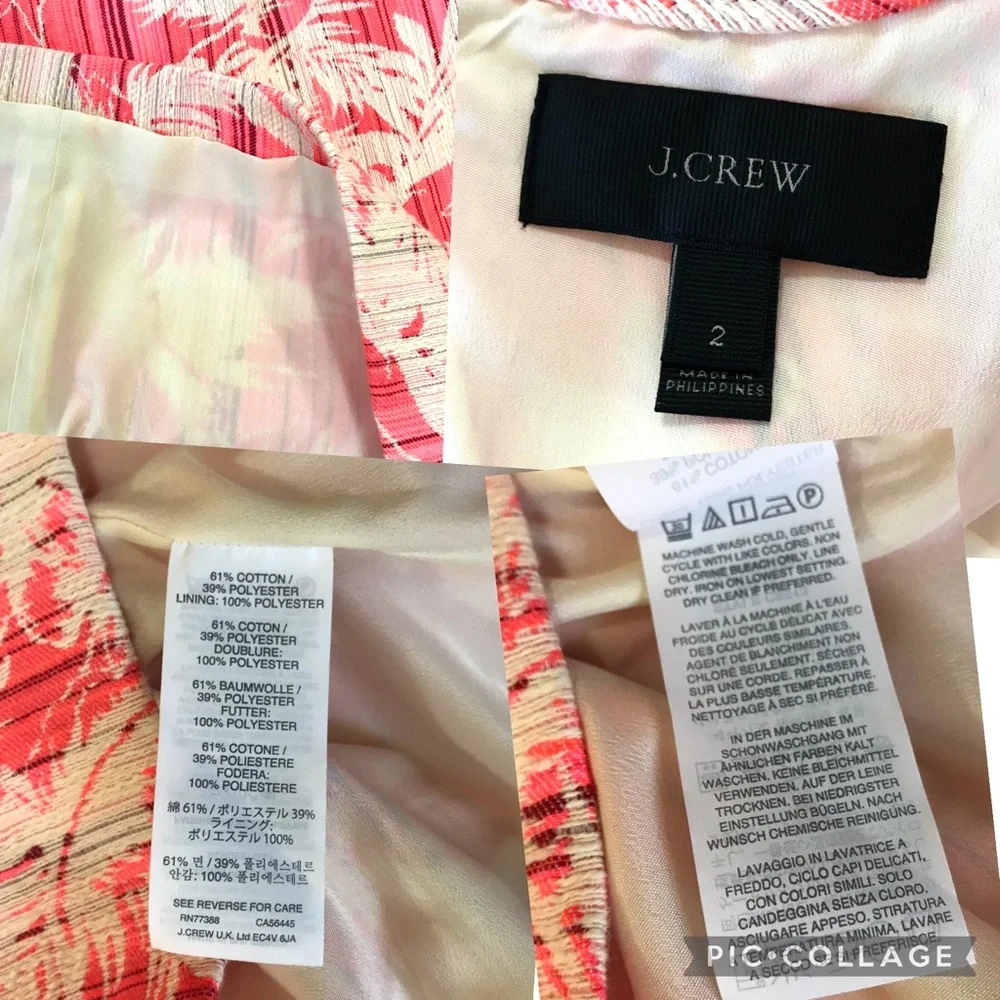 J. Crew Sun Faded Tropical Sheath Dress